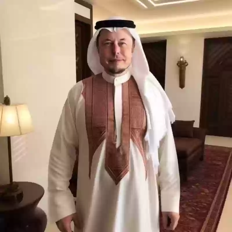 راعي تويتر وأغنى رجل في العالم بالزي السعودي التقليدي!