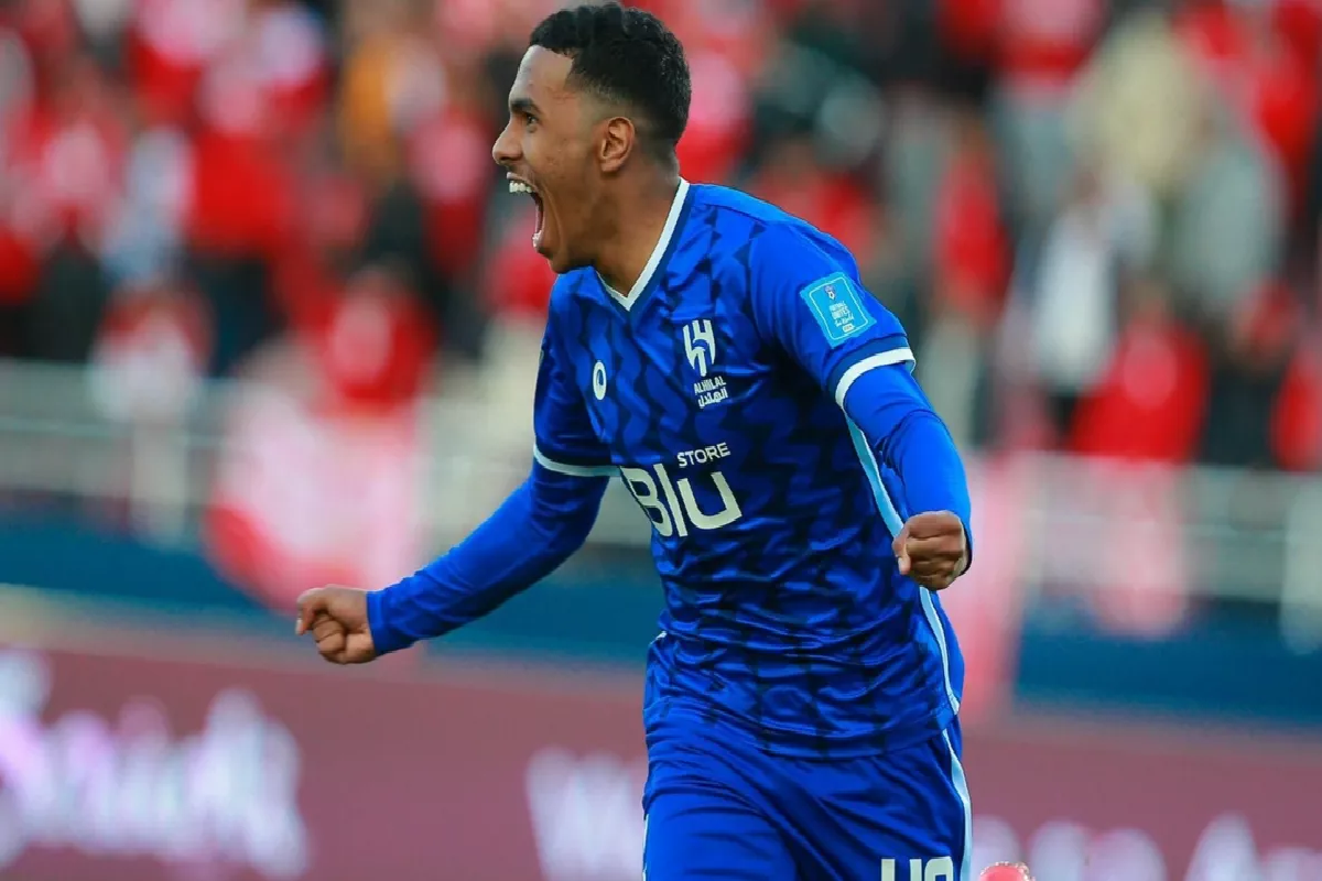 لاعب الهلال مصعب الجوير. 