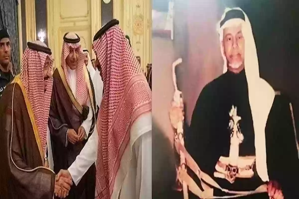 الملك عبد العزيز برفقة الكابتن صالح النعيمة قبل 79 عامًا