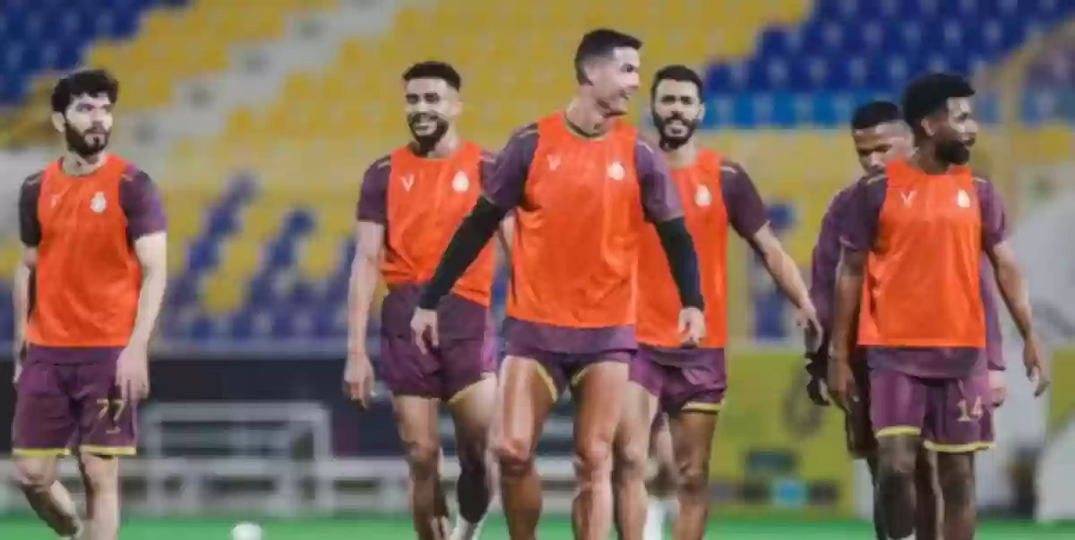 رونالدو أثناء المران